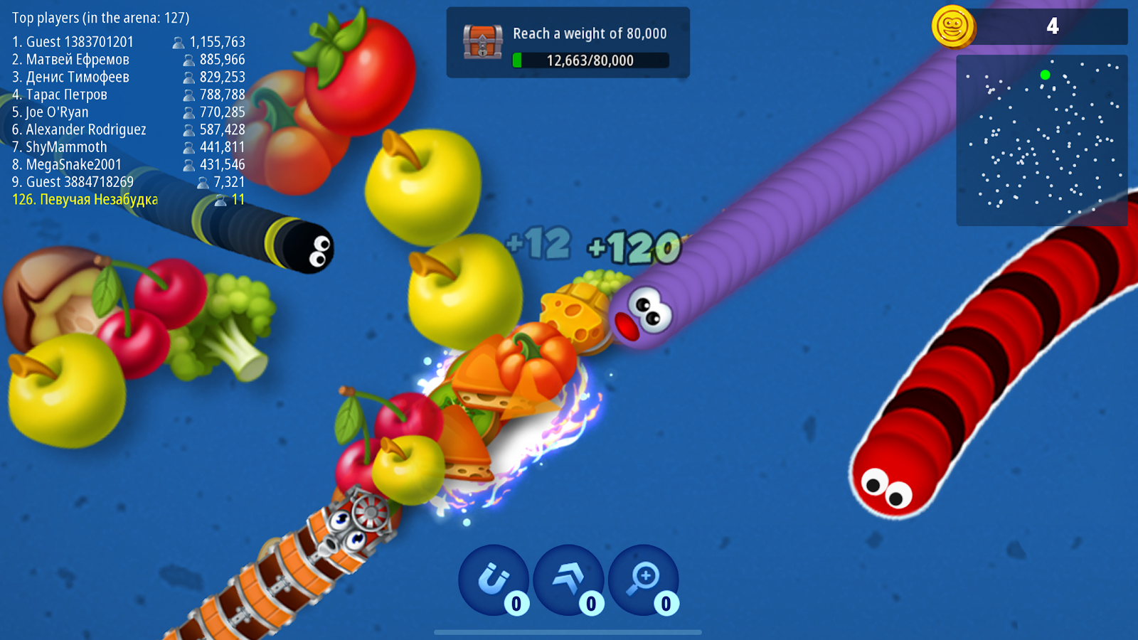 Червячная Зона .io Онлайн Игра